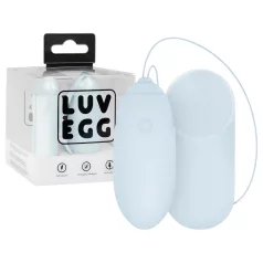   LUV EGG - bærbart, batteridrevet radiostyret vibrerende æg (blå)