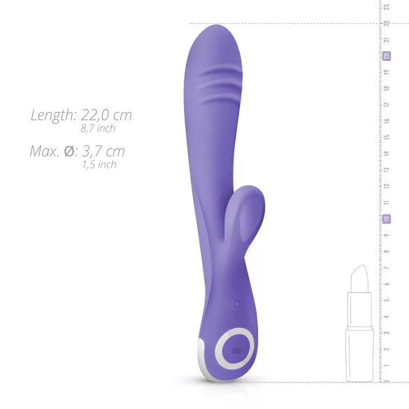 Good Vibes Only Fane Rabbit - rabbitvibrator med klitorisarm - silikone lilla