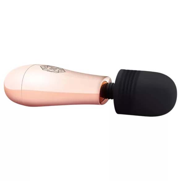 Rosy Gold - mini wand vibrator - genopladelig - roseguld