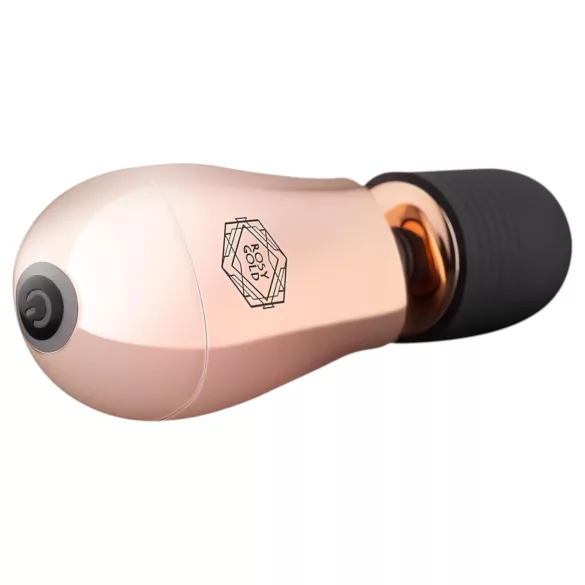 Rosy Gold - mini wand vibrator - genopladelig - roseguld