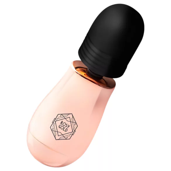 Rosy Gold - mini wand vibrator - genopladelig - roseguld