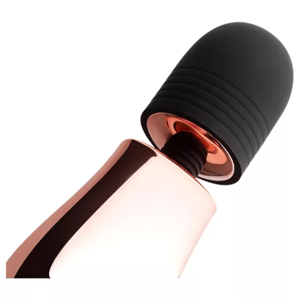 Rosy Gold - mini wand vibrator - genopladelig - roseguld
