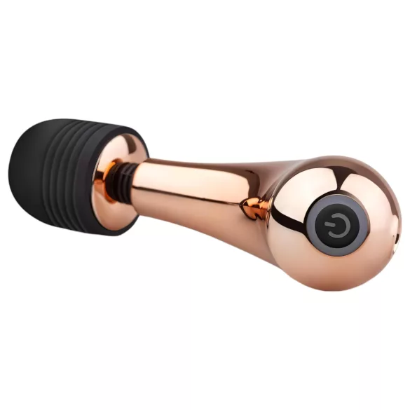 Rosy Gold - wand vibrator mini med bøjning - roseguld