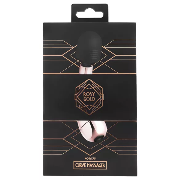Rosy Gold - wand vibrator mini med bøjning - roseguld