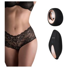   Pantyrebel - vibratortrusser med fjernbetjening - genopladelig - sort (S-L)