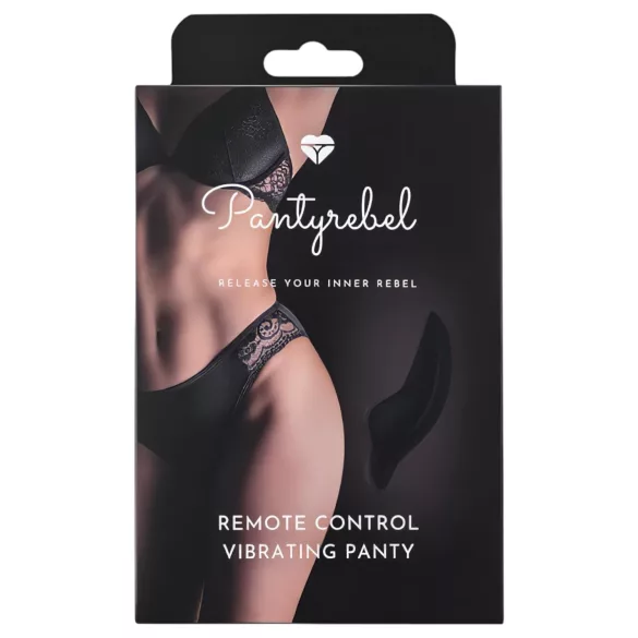 Pantyrebel - trådløse, genopladelige vibrerende trusser (sort, S-L)