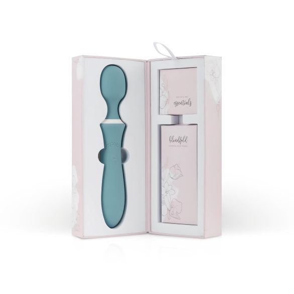 Bloom Orchid Wand - vibratorstav med massage - genopladelig - turkis