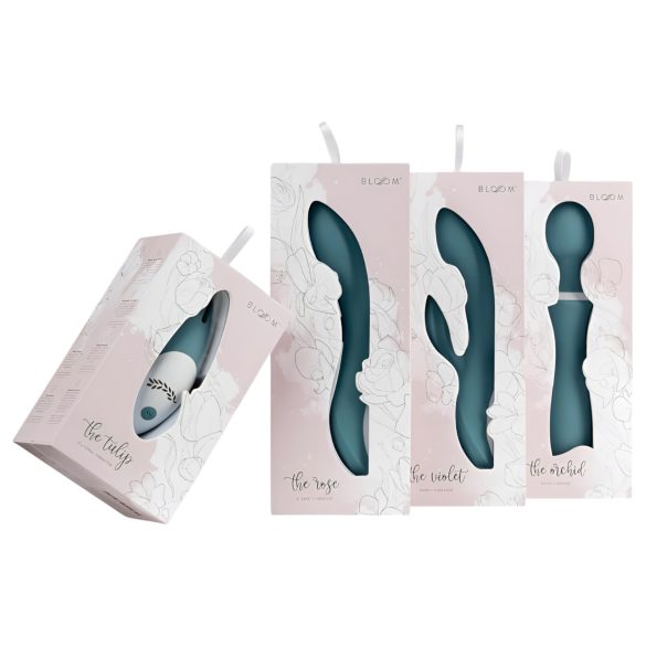 Bloom Rose - G-punkt vibrator - genopladelig - silikone - turkis