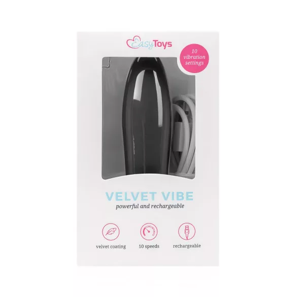 Easytoys - vibrator stav - genopladelig - sort