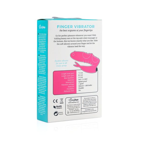 Easytoys - finger vibrator - 2i1 funktion - sort