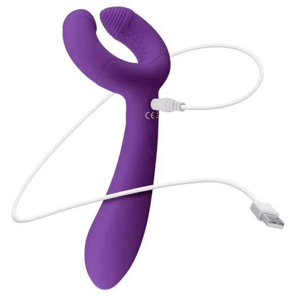 Easytoys Couple - parvibrator - genopladelig vandtæt - lilla