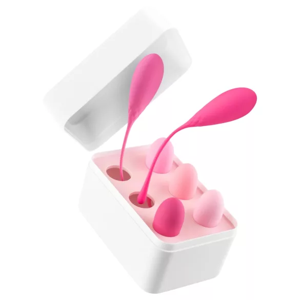 Teazers - kegel kugle sæt - 6 stk - pink