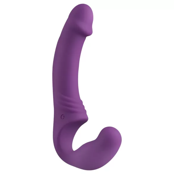 Easytoys - strap-on vibrator uden rem - genopladelig - lilla