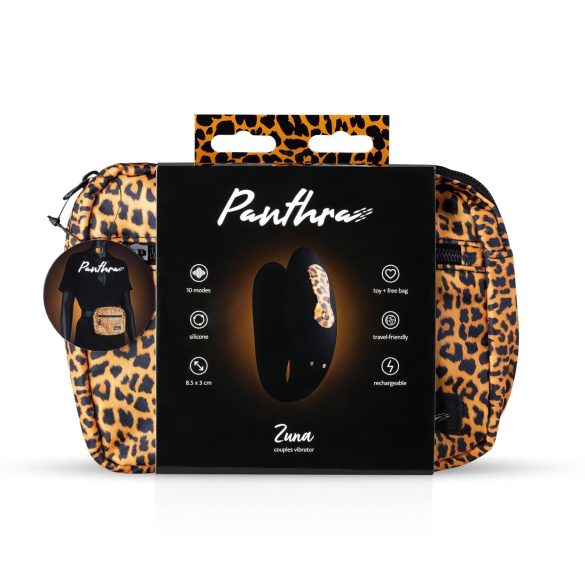 Panthra Zuna - parvibrator - genopladelig vandtæt - leopard-sort