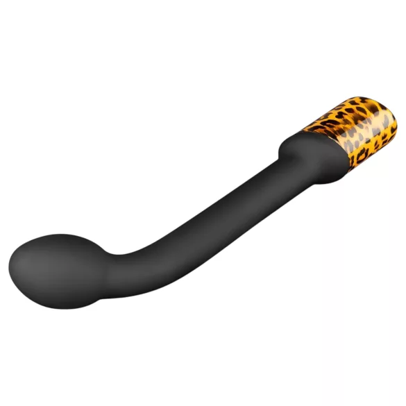 Panthra Nila - G-punkt vibrator - genopladelig, vandtæt - leopard-sort