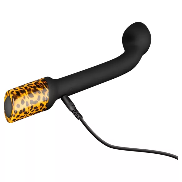 Panthra Nila - G-punkt vibrator - genopladelig, vandtæt - leopard-sort