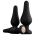 Panthra Kesia - analplug sæt - 3 stk - silikone - sort