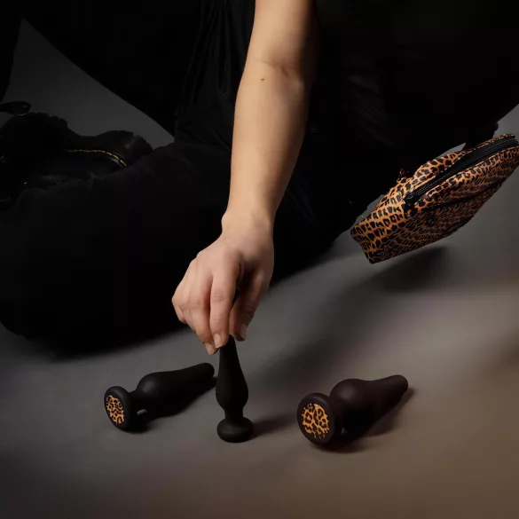 Panthra Kesia - analplug sæt - 3 stk - silikone - sort