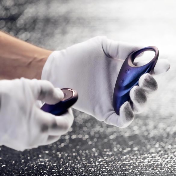 Hueman Neptune - vandtæt penisring med vibration - silicone - lilla