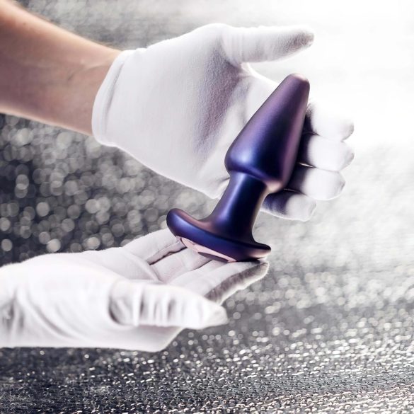 Hueman Meteoroid - analvibrator med roterende kugler og fjernbetjening - lilla