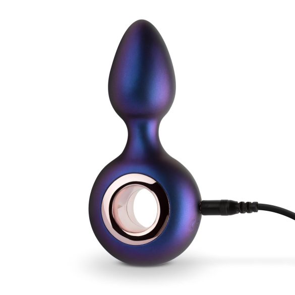 Hueman - anal vibrator med genopladelig motor - silikone lilla
