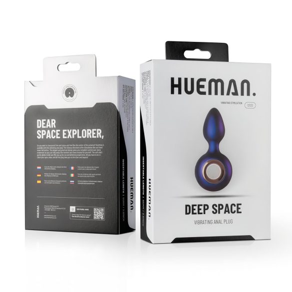 Hueman - anal vibrator med genopladelig motor - silikone lilla