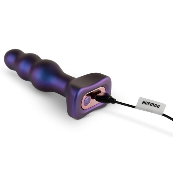 Hueman Space Inveder - anal vibrator - genopladelig, vandtæt - lilla
