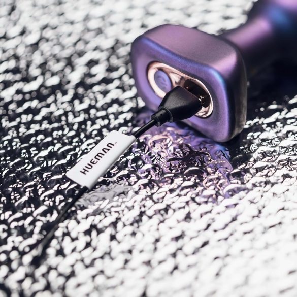 Hueman Space Inveder - anal vibrator - genopladelig, vandtæt - lilla