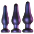 Hueman Comets - analplug sæt - 3 stk - silikone - lilla