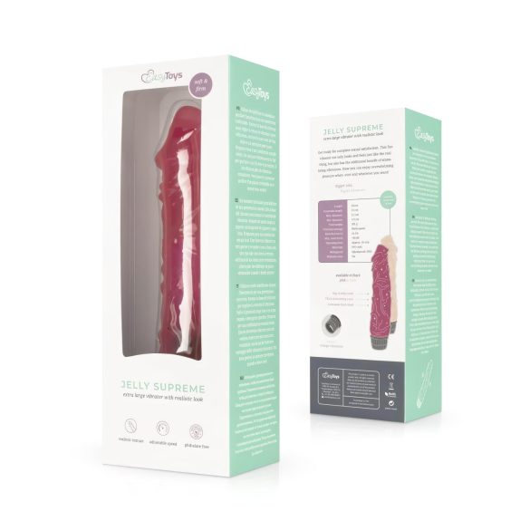 Easytoys Jelly Supreme - livagtig vibrator (pink)