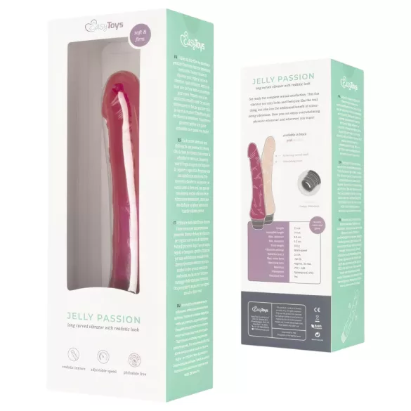 Easytoys Jelly Passion - realistisk vibrator - pink