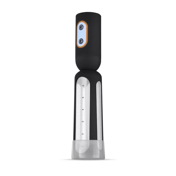 CRUIZR CS08 - automatisk penispumpe med batteri - sort/gennemsigtig
