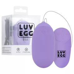   LUV EGG XL - bærbart, genopladeligt, trådløst vibrerende æg (lilla)