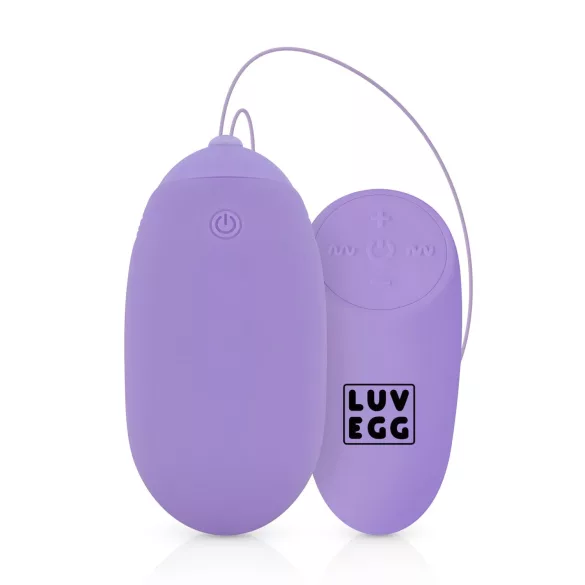 LUV EGG XL - vibratoræg med fjernbetjening - genopladelig - lilla