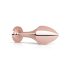 Rosy Gold Anal Plug - roseguld analpløk med sorte sten