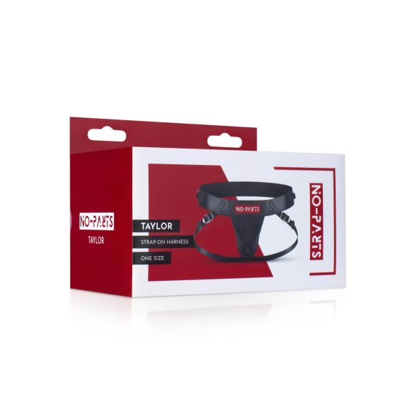 No-Parts Taylor - strap-on sele med dobbelt O-ring - justerbar (S-L)