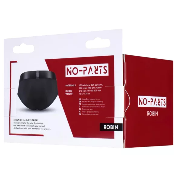 No-Parts Robin - strap-on trusse - sort - S