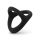 Easytoys Desire Ring - penisring og kuglering - fleksibel - sort