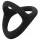 Easytoys Desire Ring - penisring og kuglering - fleksibel - sort