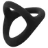 Easytoys Desire Ring - penisring og kuglering - fleksibel - sort