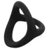 Easytoys Desire Ring - penisring og kuglering - fleksibel - sort