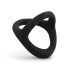Easytoys Desire Ring - penisring og kuglering - fleksibel - sort