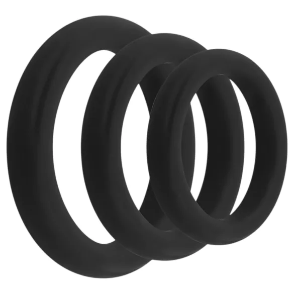 Easytoys - penisringsæt - 3 stk - sort