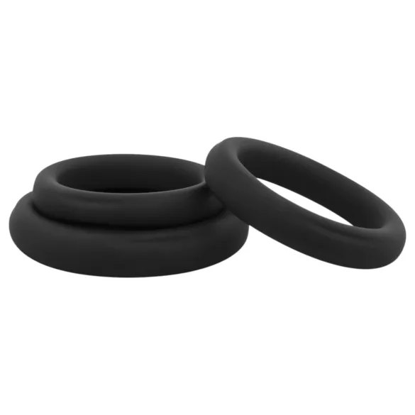 Easytoys - penisringsæt - 3 stk - sort