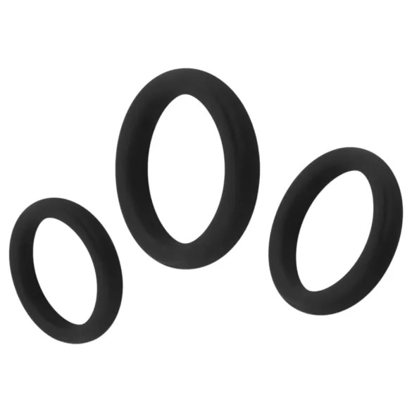 Easytoys - penisringsæt - 3 stk - sort