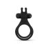 Easytoys Share Ring - vibrerende penis- og kuglering (sort)