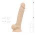 Real Fantasy Ashton - realistisk dildo med testikler - 20,5cm - natur