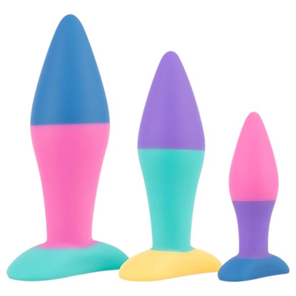 PMV20 Koda - analplug sæt - begyndervenlig - flerfarvet