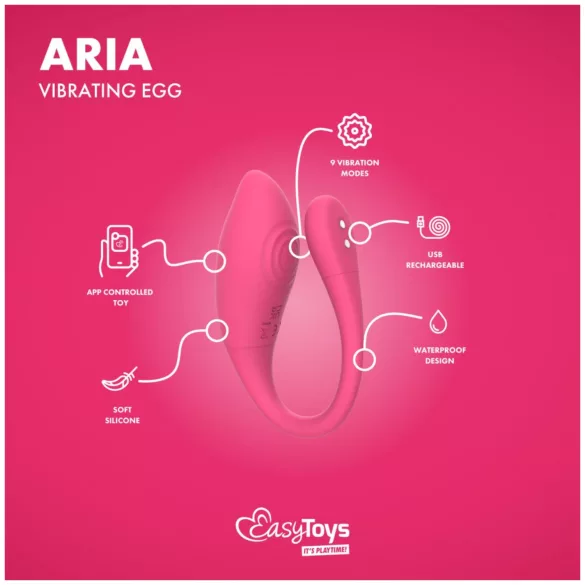 EasyConnect - App-styret vibrerende æg (pink)
