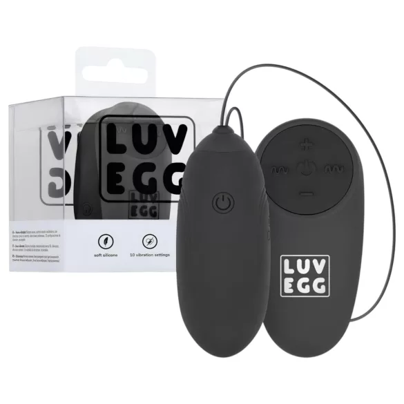 LUV EGG - trådløst vibrerende æg - genopladelig - sort